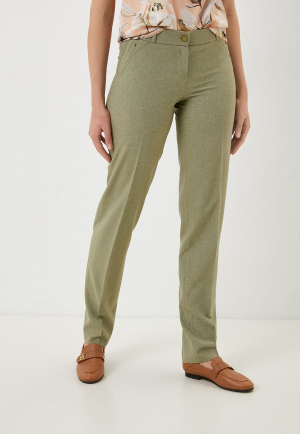 женские зауженные брюки falinda, зеленые