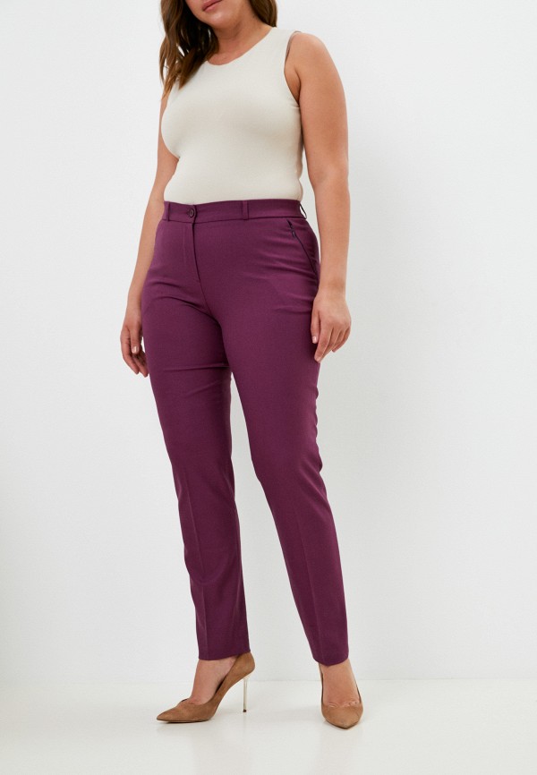 женские классические брюки falinda, фиолетовые