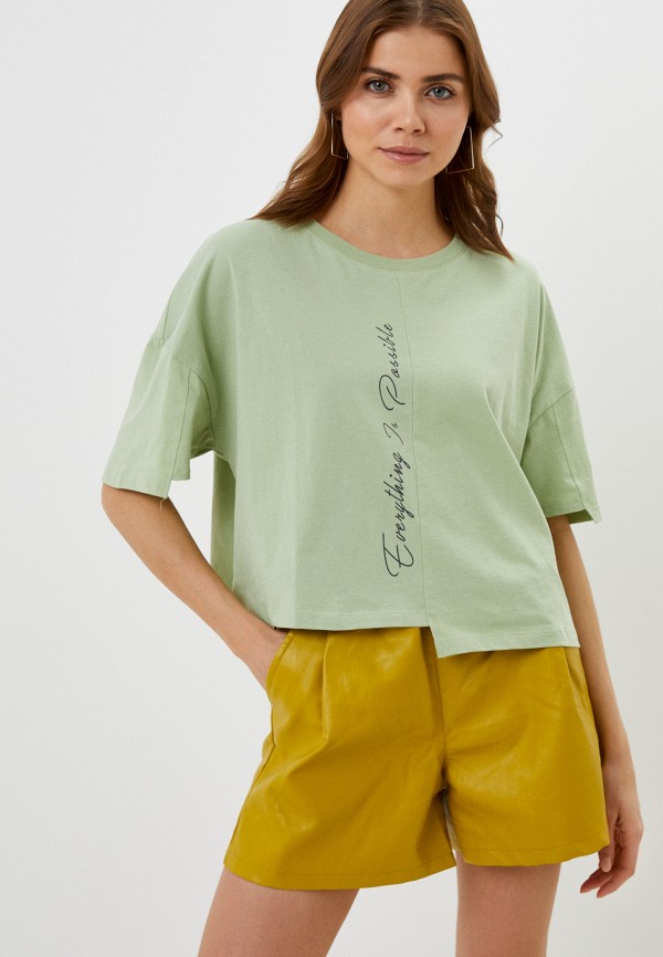 женская футболка dshe, зеленая