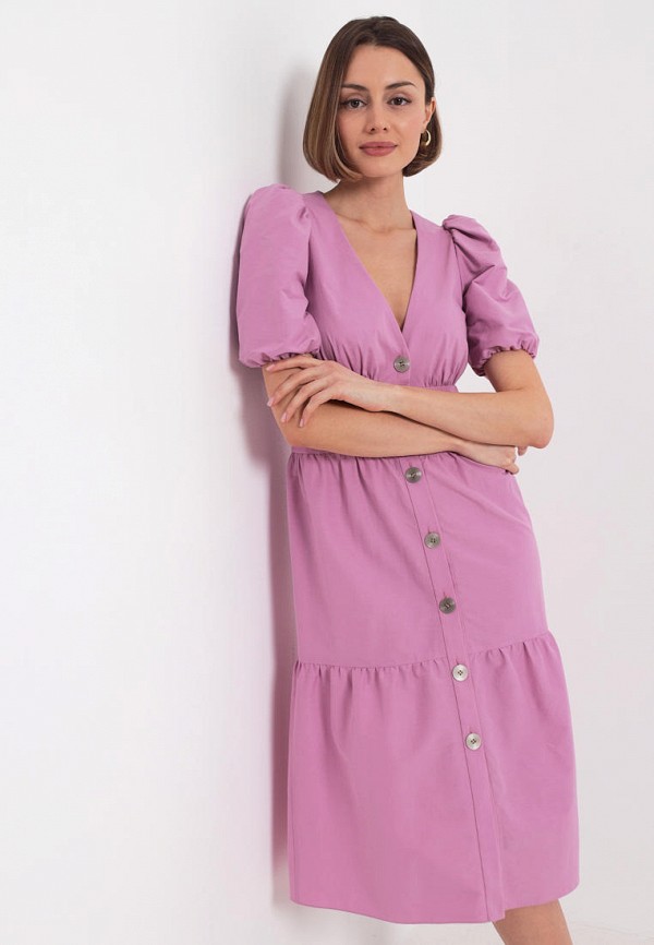женское повседневные платье селфиdress, розовое