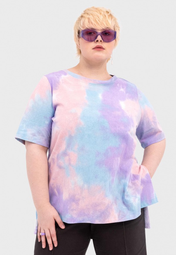 женская футболка lessismore, разноцветная