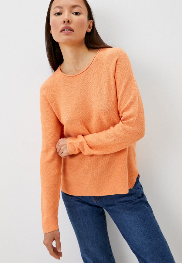 женский пуловер baon, оранжевый