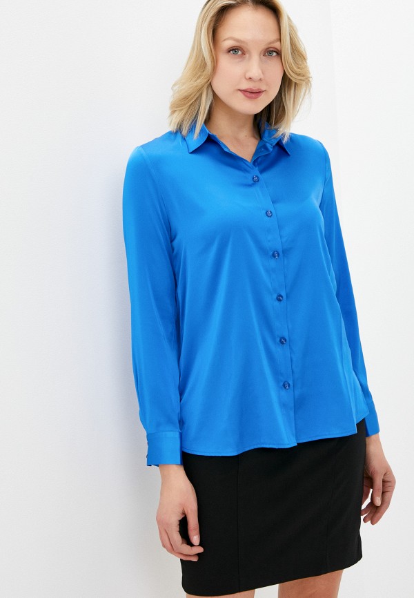 женская блузка с длинным рукавом woman ego, синяя