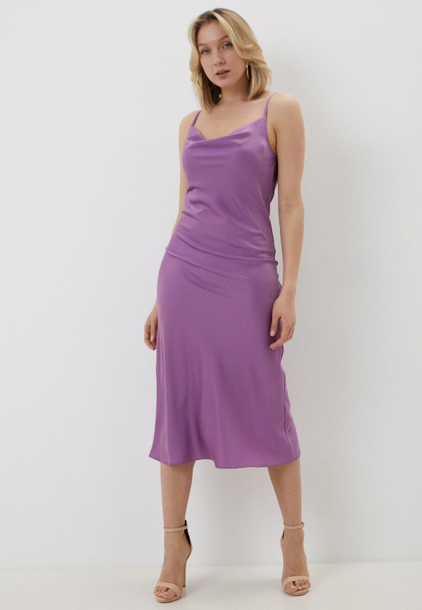 женское платье-комбинация julswan, фиолетовое