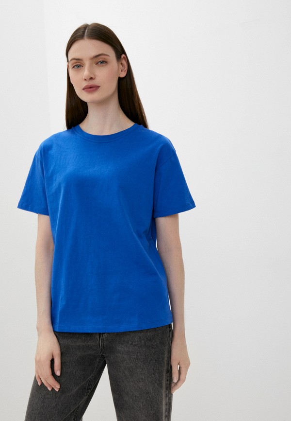 женская футболка mollis, синяя