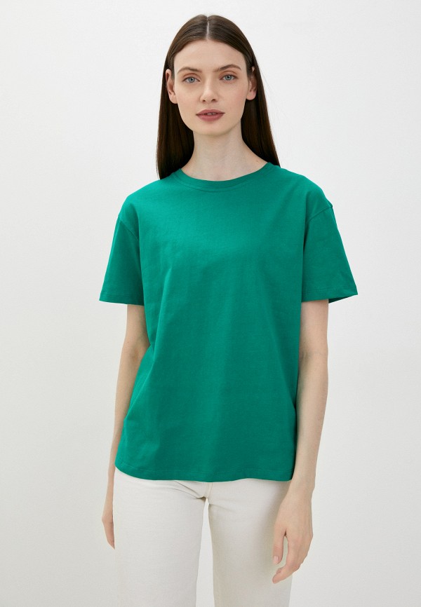 женская футболка mollis, зеленая