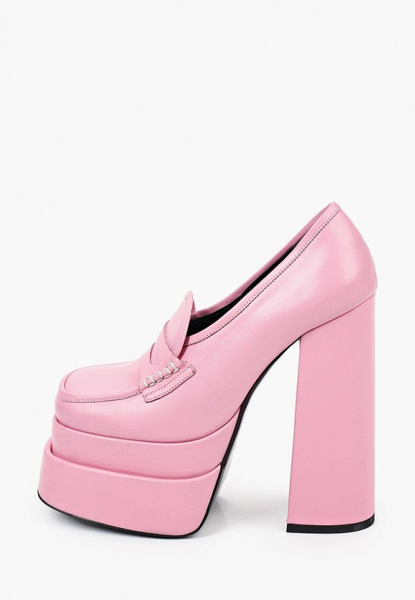 женские туфли с закрытым носом grand style, розовые