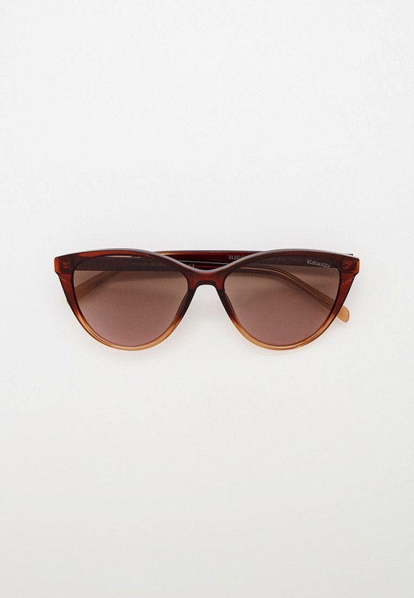 женские круглые солнцезащитные очки eleganzza, коричневые
