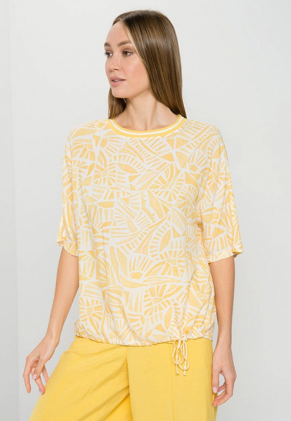 женская футболка gerry weber, желтая