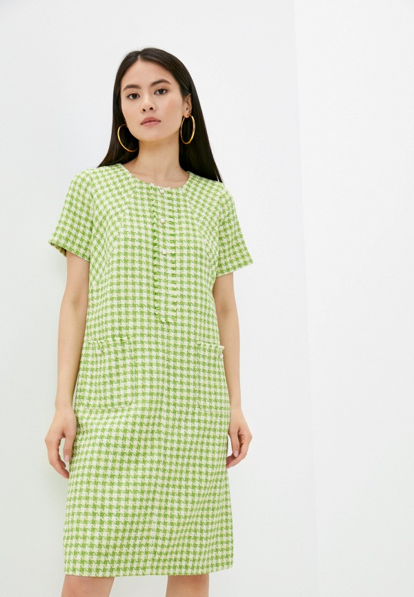 женское повседневные платье solo by endea, зеленое