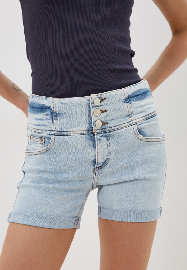 женские джинсовые шорты gloria jeans, голубые