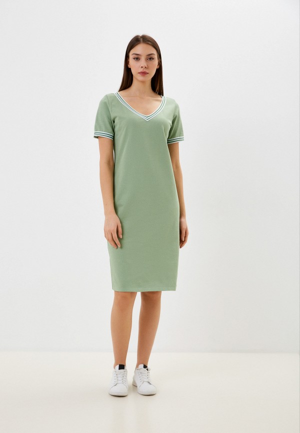 женское платье-футболки zavi, зеленое