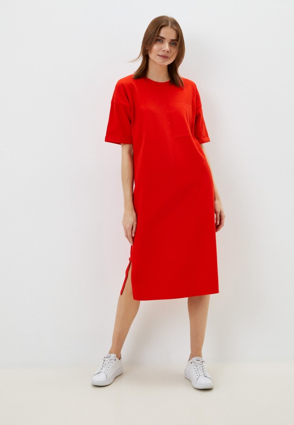 женское платье-футболки zavi, красное