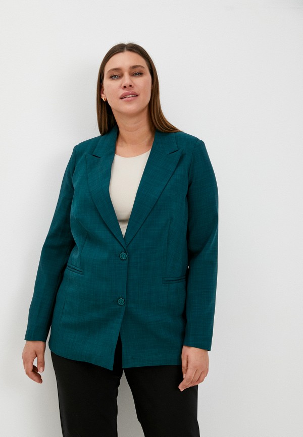 женский пиджак adele fashion, зеленый