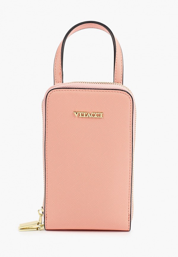 женская сумка через плечо vitacci, розовая