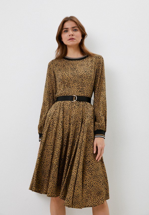 женское повседневные платье baon, коричневое
