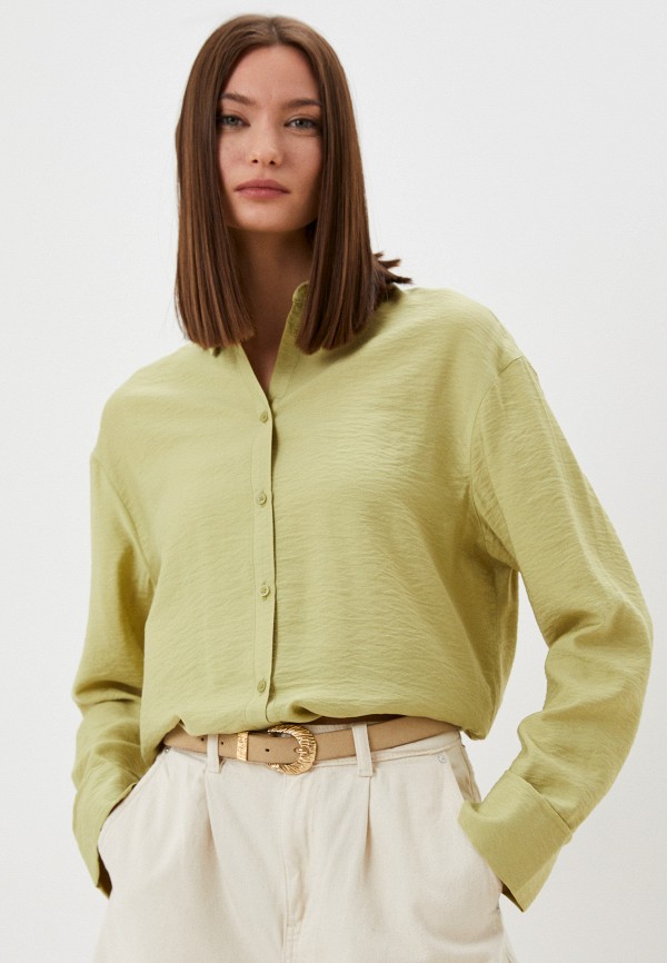 женская рубашка с длинным рукавом mark formelle, зеленая