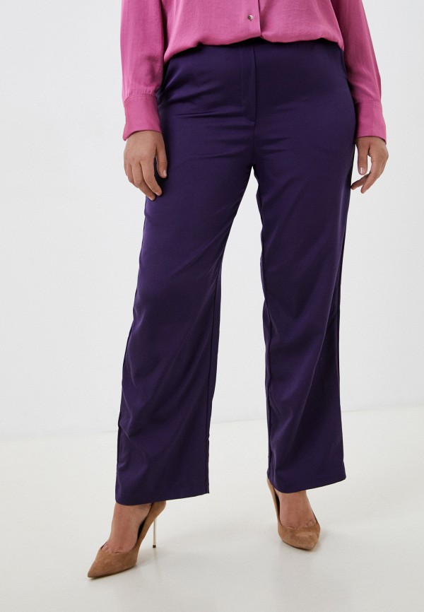 женские повседневные брюки olsi, фиолетовые
