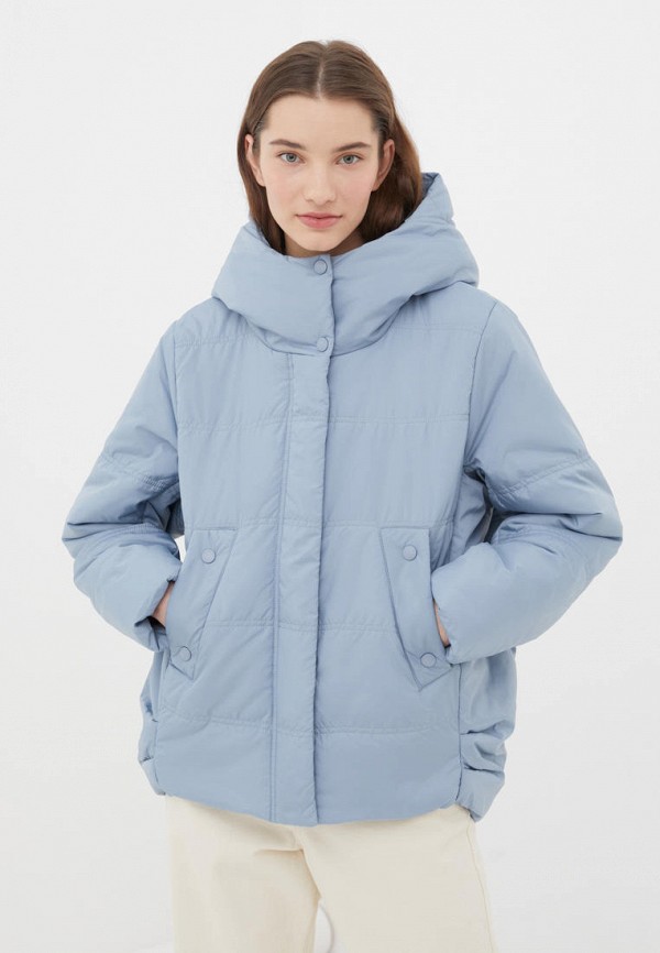 женская утепленные куртка finn flare, голубая