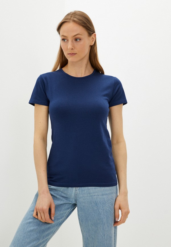 женская футболка sergio dallini, синяя