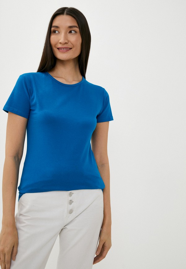 женская футболка sergio dallini, синяя