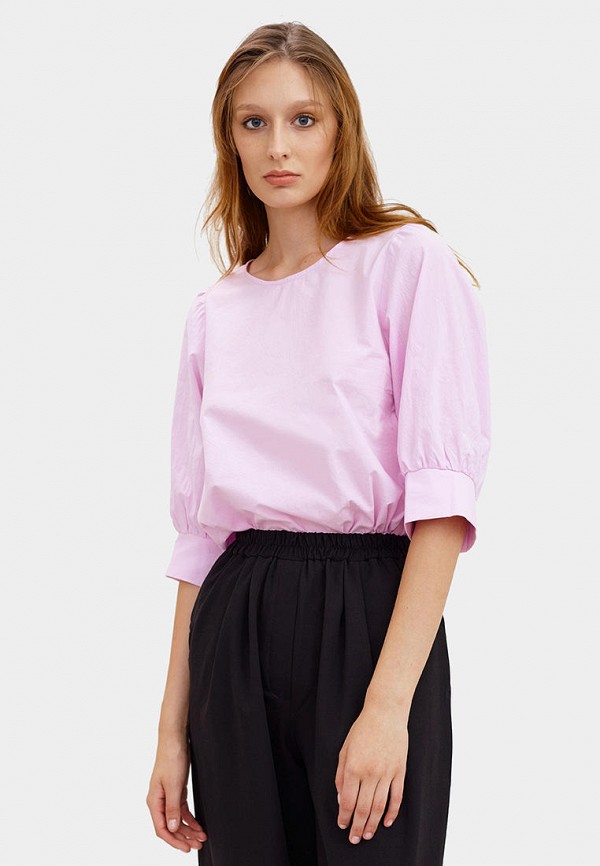 женская блузка с длинным рукавом noun, фиолетовая