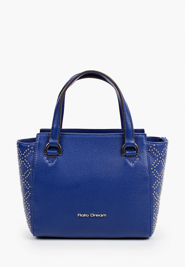 женская сумка с ручками fiato, синяя