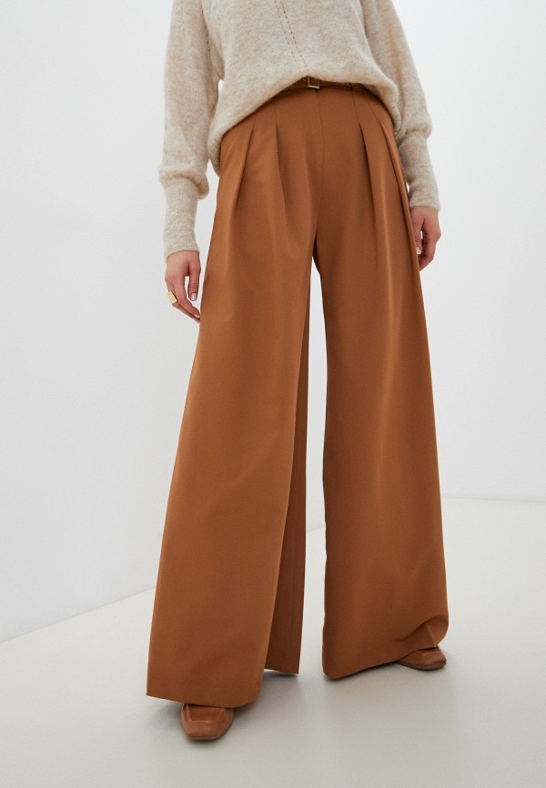 женские повседневные брюки viaville, коричневые