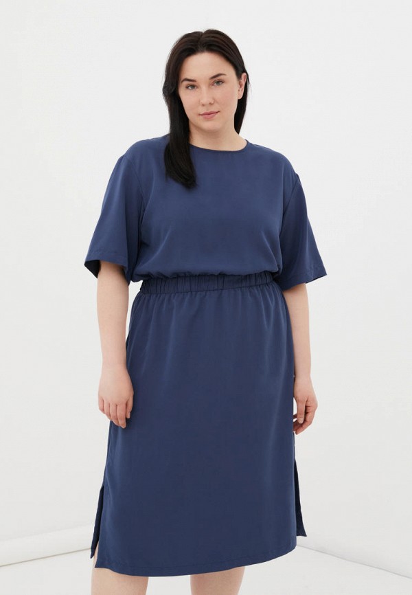 женское повседневные платье finn flare, синее