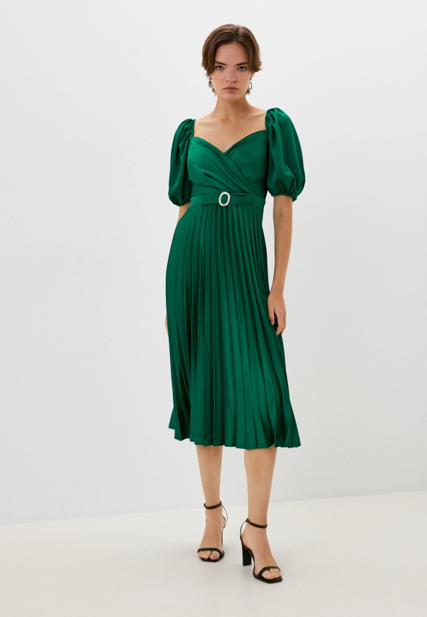 женское вечерние платье serafima, зеленое