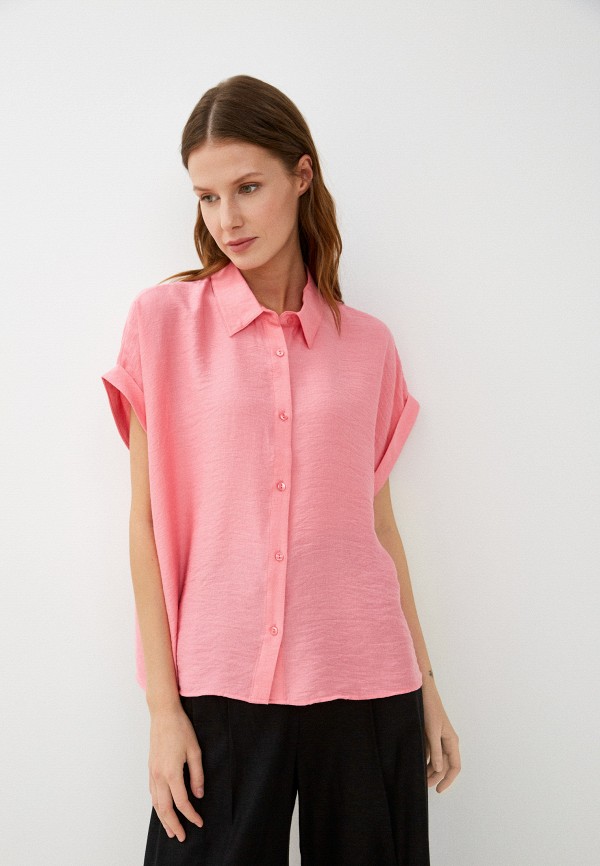 женская блузка с коротким рукавом defacto, розовая