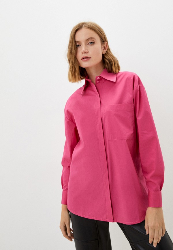 женская рубашка с длинным рукавом zyzywear, розовая