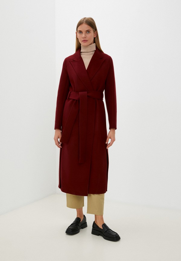 женское пальто vivaldi, бордовое
