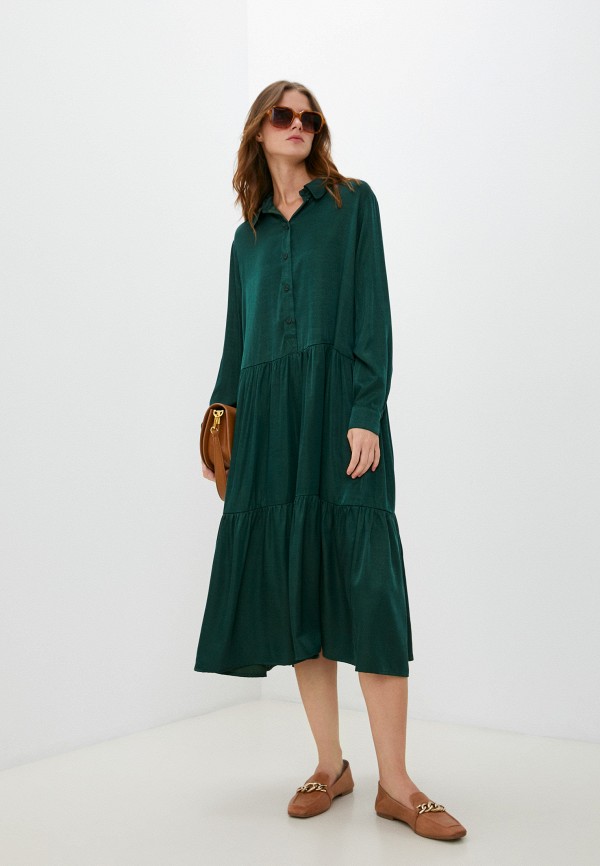 женское повседневные платье belucci, зеленое