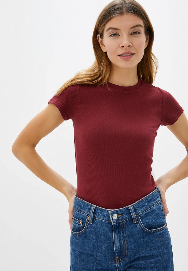 женская футболка banzo, бордовая