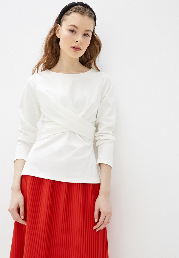 женская блузка с длинным рукавом viaville, белая
