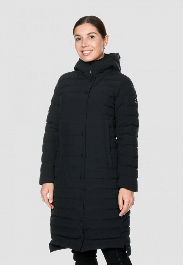 женская утепленные куртка snow headquarter, черная