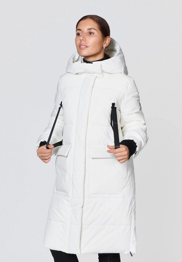 женская утепленные куртка snow headquarter, белая