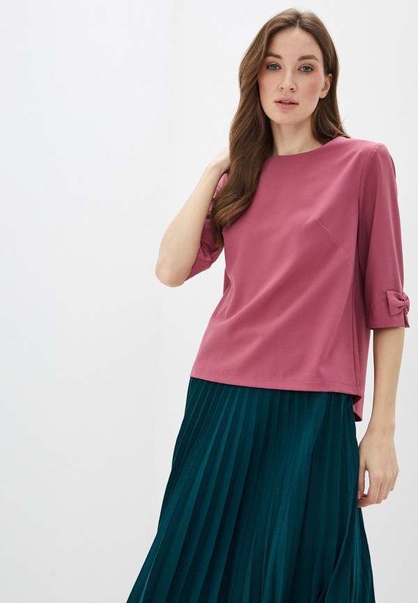 женская блузка с длинным рукавом likadis, розовая