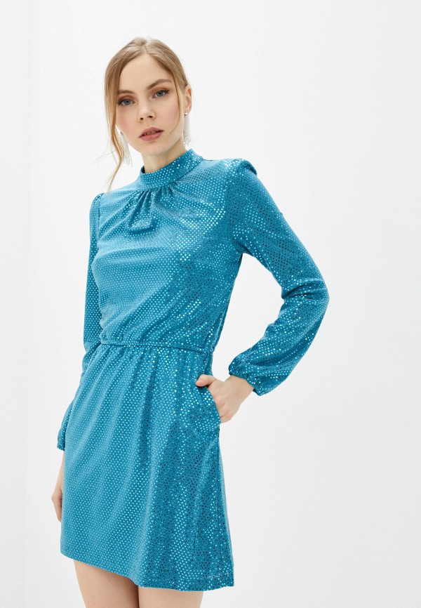 женское платье мини concept club, голубое