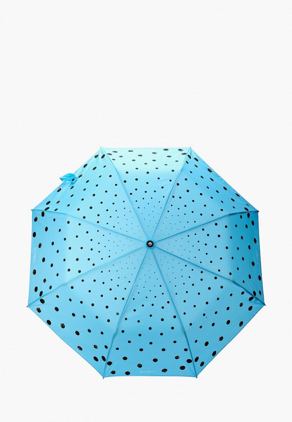 женский складные зонт flioraj, голубой