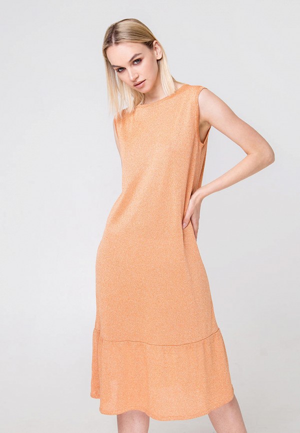 женское платье fors, оранжевое