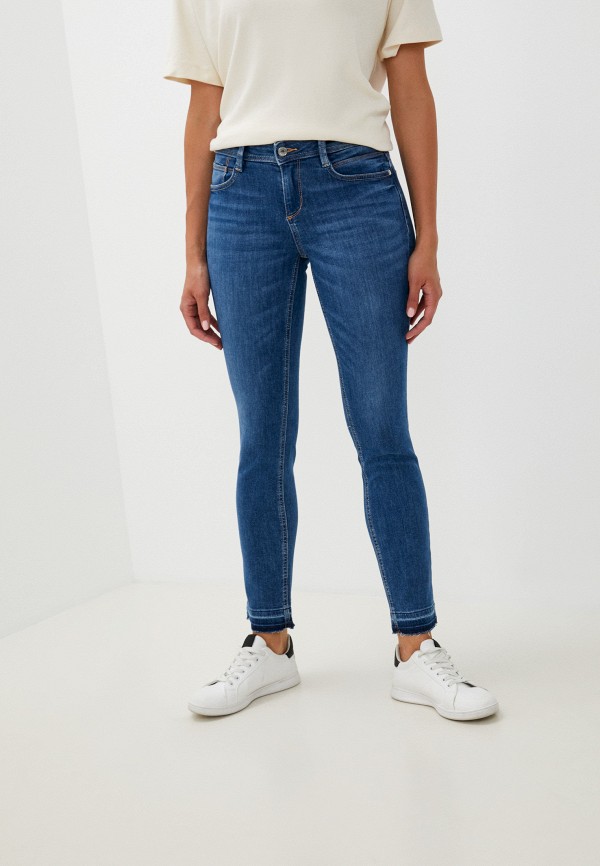 женские прямые джинсы tom tailor, синие