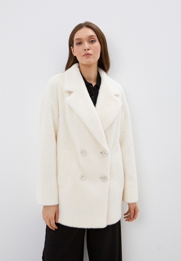 женское двубортные пальто avalon, белое