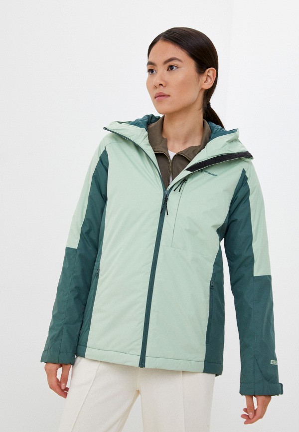 женская спортивные куртка outventure, зеленая