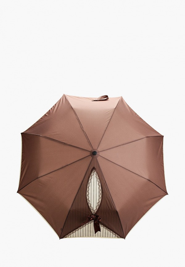 женский складные зонт flioraj, коричневый
