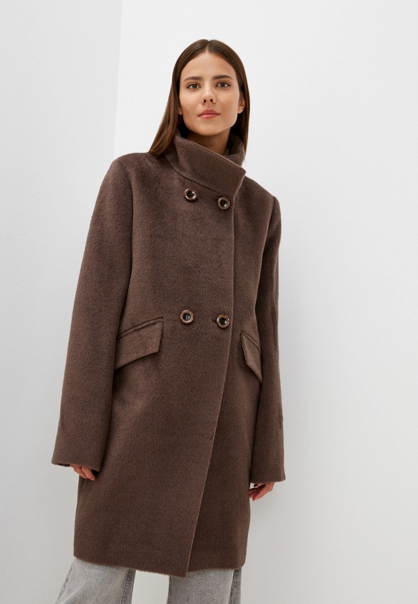 женское пальто azell’ricca, коричневое
