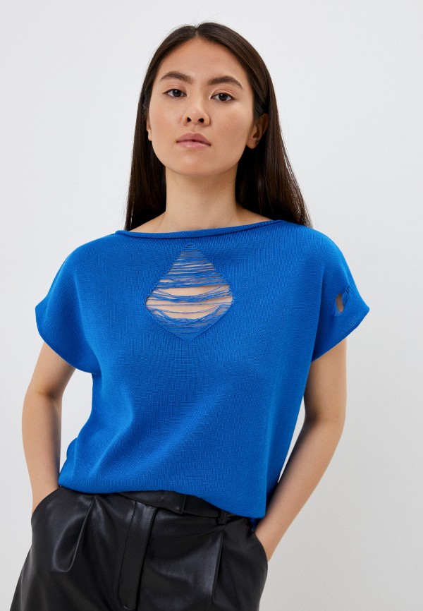 женская футболка ecopooh, синяя