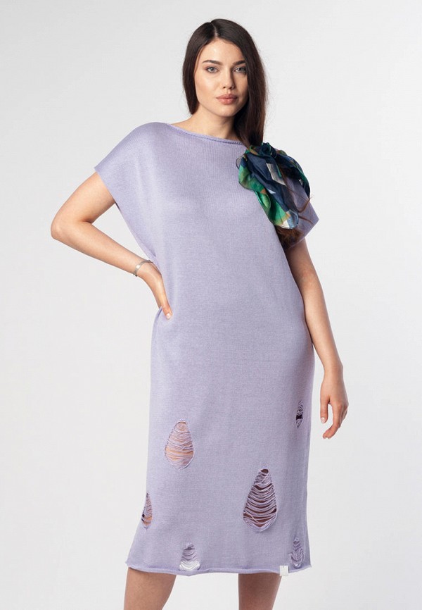 женское платье-свитеры ecopooh, фиолетовое