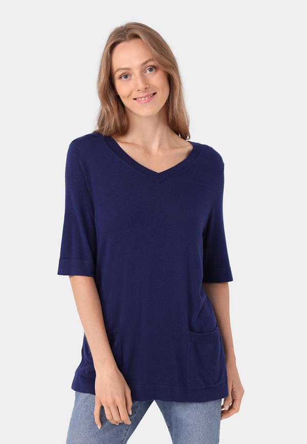 женский пуловер helena vera, синий